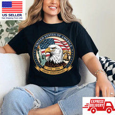 USA Patriotic Shirt Veteran 250 Years Freedom 1776 2026 Tee