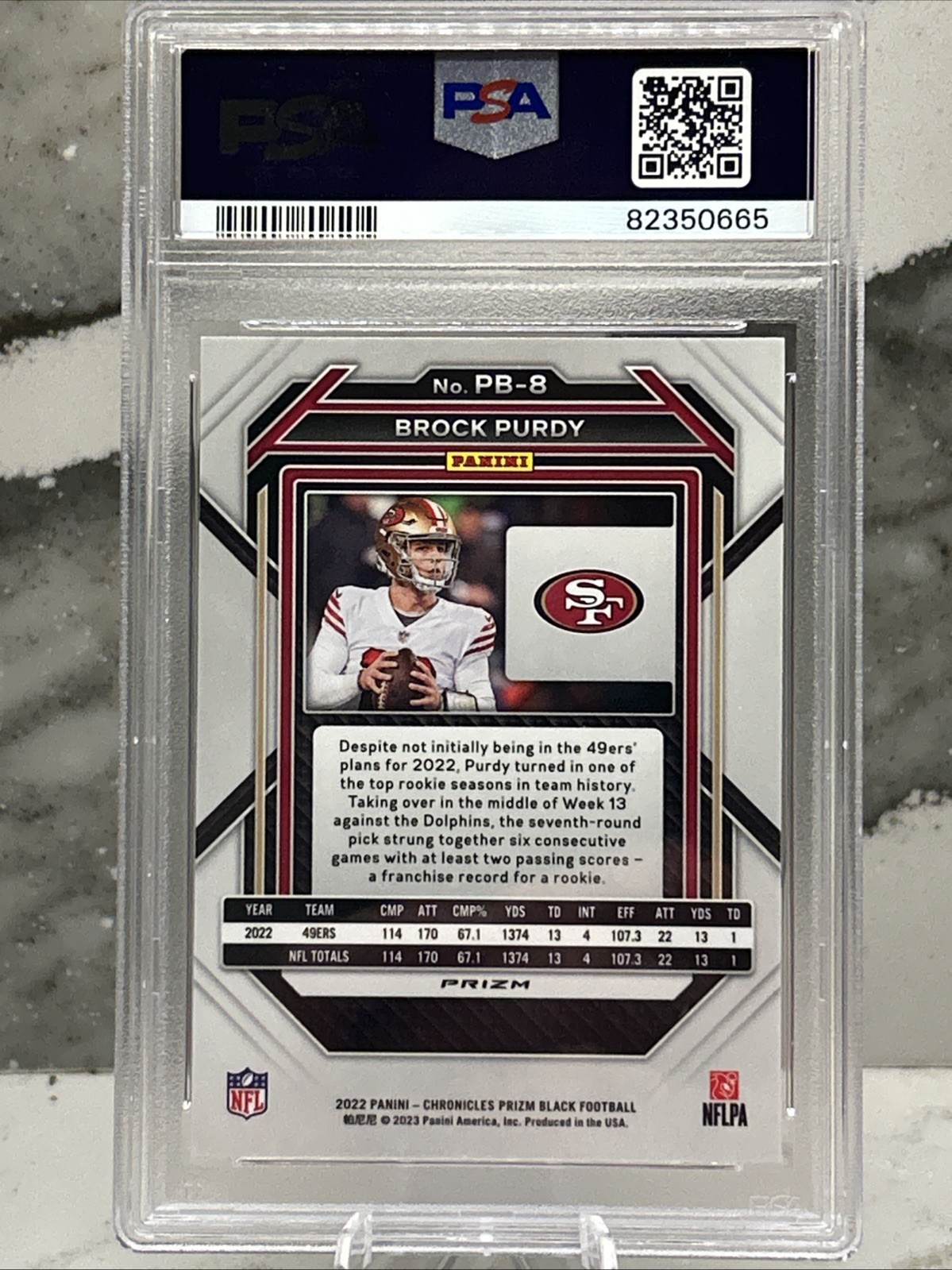 2022 Brock Purdy Rookie Black Silver PSA 10 Gem Mint San Francisco 49ers 🔥🔥 view 2