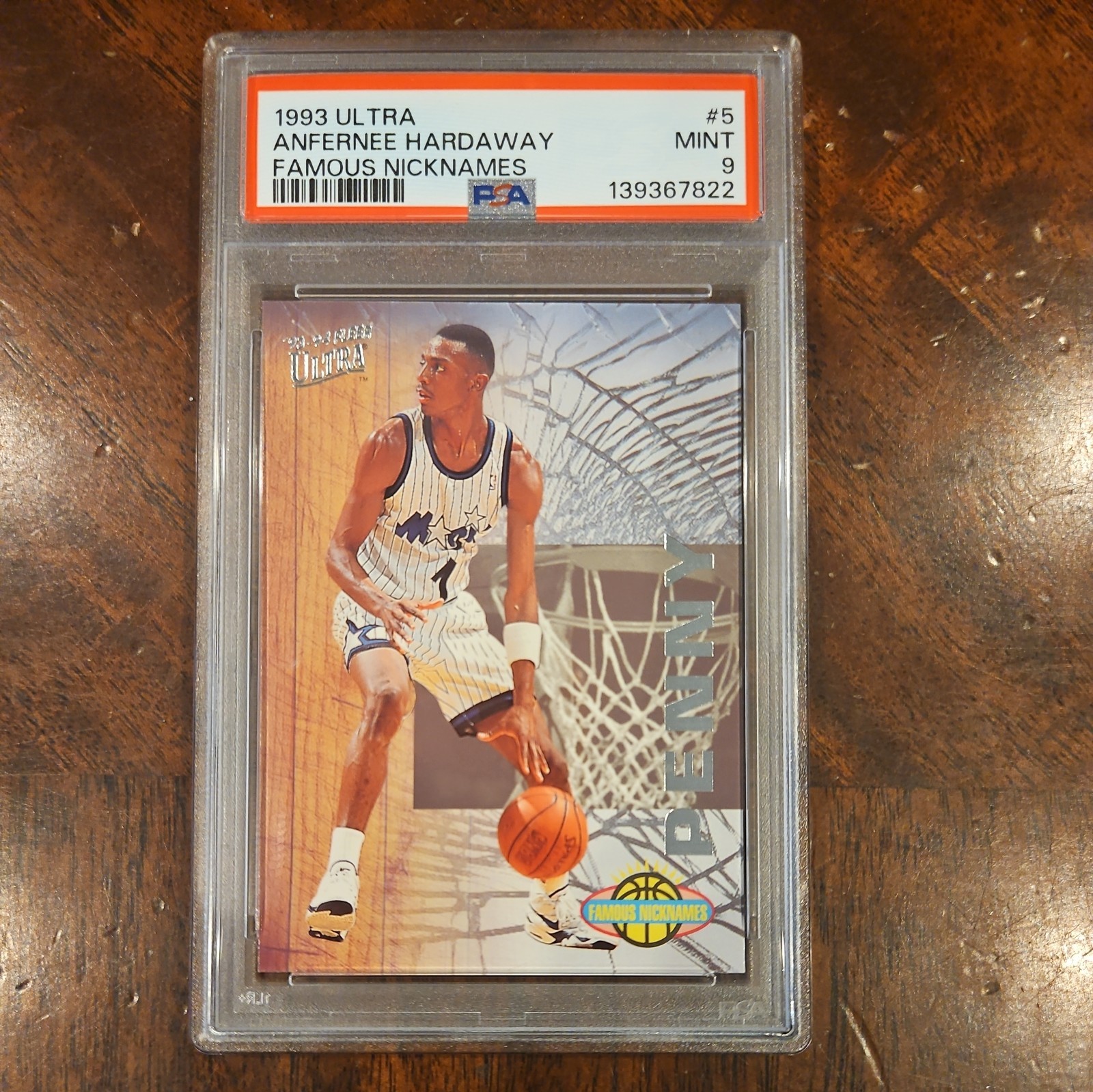 1993 Ultra Anfernee “Penny” Hardaway Famous Nicknames #5 PSA 9 Numbered 5 of 15