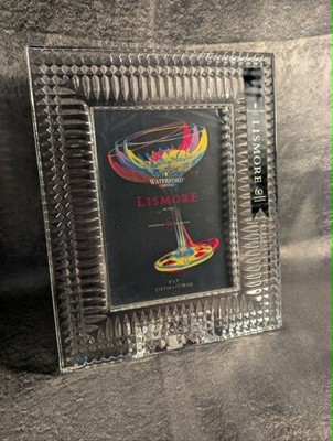 Waterford Lismore Diamond Lead Crystal 5x7 Photo Picture Frame
