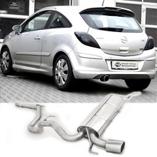 FOX Racing Sportanlage ab Kat 1x100mm schräg für Opel Corsa D ab Bj 07 1.6l GSI