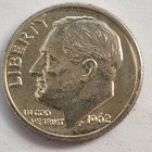 1962 S Brilliant Gem Proof Like  Uncirculated Silver Roosevelt Dime  — photo 1