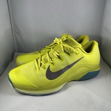 Nike Court Air Zoom Vapor 12 Premium HC Tennis Shoe Volt HF7827-300 Men Size 12