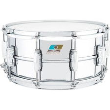 Ludwig LM402BON Supraphonic 6.5x14 Snare Drum - Blue and Olive Badge