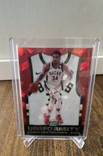 2019-20 Panini Contenders Optic - Uniformity Giannis Antetokounmpo #32 Red...