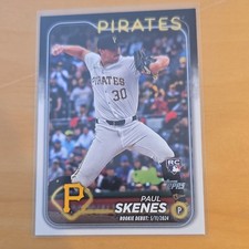 Topps Update Series 2024 Paul Skenes Rookie Debut #US288 Pittsburgh Pirates Card