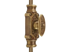 Signature Ironmongery Dalston Cabinet Brass Cremone Bolt Hardware 2 feet Unlacqu