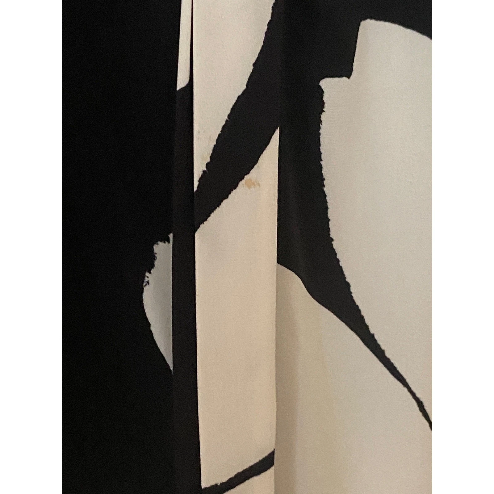 Abito casual senza maniche MOSCHINO donna taglia 6 nero Aloha bianco fiori