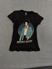 2013 Bruno Mars T-shirt Moonshine Jungle Tour Medium Black Band Tee Womens