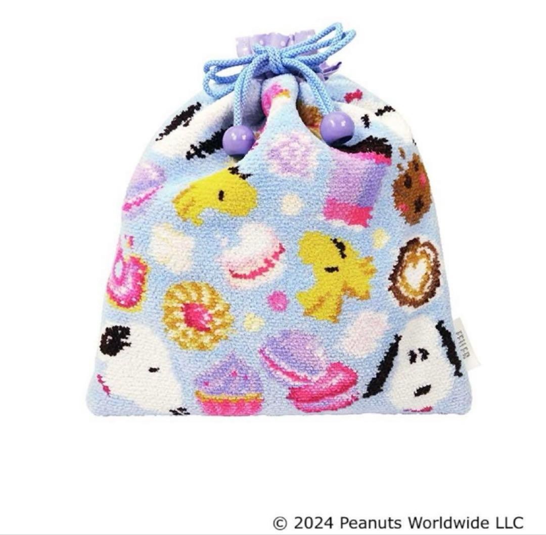 Feiler Snoopy collaboration ruffled drawstring po… - image 1