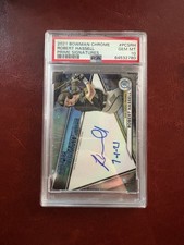 2021 BOWMAN CHROME ROBERT HASSELL PRIME SIGNATURES AUTO PADRES PSA 10/10