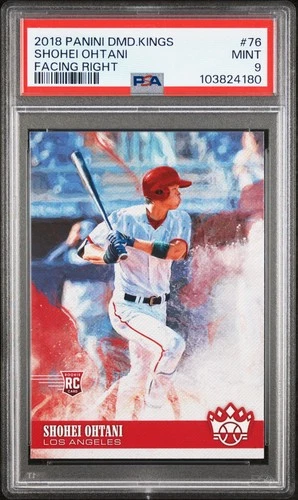 2018 DIAMOND KINGS FACING RIGHT #76 SHOHEI OHTANI ROOKIE RC PSA 9