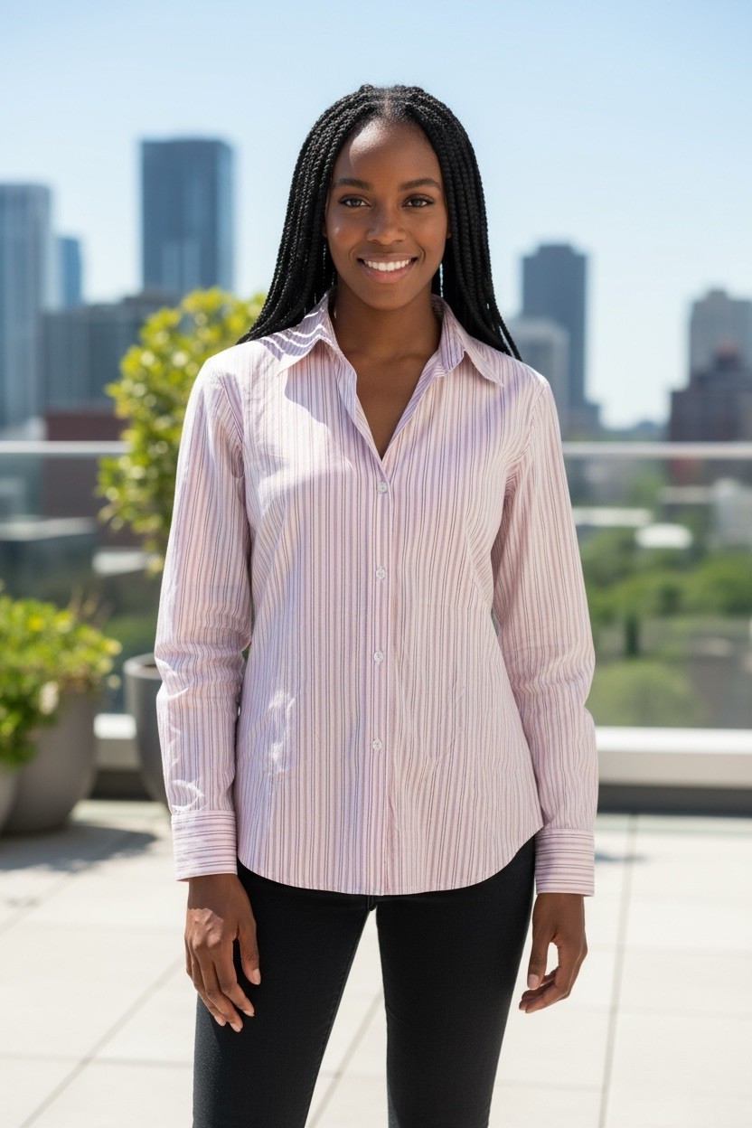 Theory  button down size Medium Stripes Color Sof… - image 1