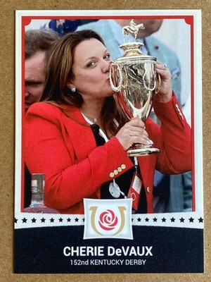 CHERIE DeVAUX 152nd KENTUCKY DERBY GOLDEN TEMPO 1ST WOMEN TRAINER TRADING CARD A