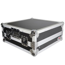 ProX XS-19MIXLT ATA-300 Style 10U 19" Rackmount Mixer Case, Silver on Black
