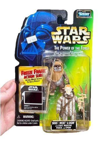 '97 NOS Hasbro STAR WARS Power of the Force EWOKS Figures Kenner Collection