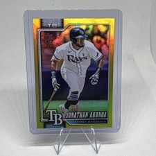 Topps Jonathan Aranda Gold  Parallel Tampa Bay Rays Baseball Card