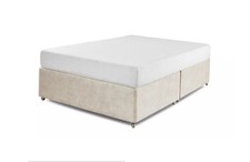 Dream Divan King Size Bad Base with Wheels & Mattress Used Once Good Condition