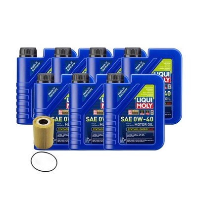 7L Liqui Moly Synthoil Energy A40 0W-40 Mann Oil Change Kit for Porsche 911 4.0L