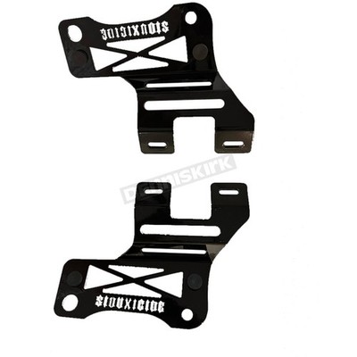 Siouxicide Choppers Black HD Drop Style Saddlebag Armor Plates SQ1833891