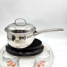Belgique Tools of the Trade Sauce Pot Pan 2 QT Stainless Steel Vented Lid