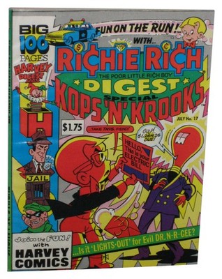 Richie Rich Digest Kops 'N' Krooks (1989) Magazine Paperback Book No. 17