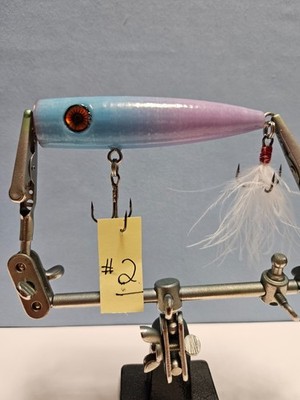 -	3D Printed Top Water lure or fresh and salt water. 3.5 in and 0.6 oz #2