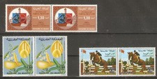 MOROCCO MNH stamps 1981 in pairs