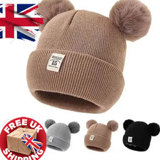 Newborn Baby Pompom Winter Hat