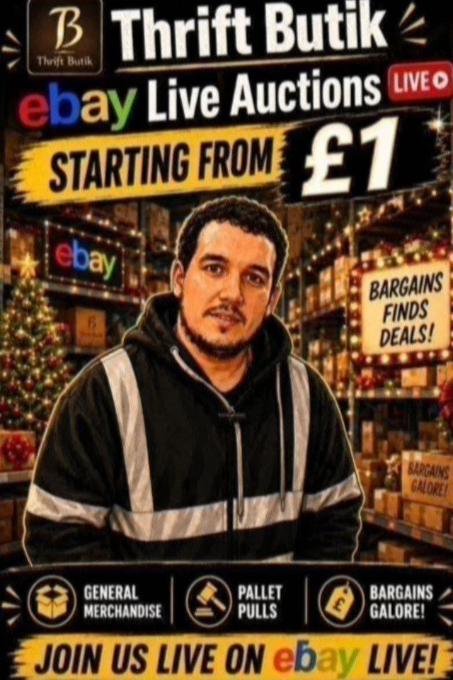£1 Start Live Auctions With Richard – General Merch, Pallet Pulls & Bargain