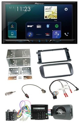 Pioneer Steering Wheel Bluetooth USB 2DIN DAB Car Stereo for Ford C-Max Galaxy Focus sch