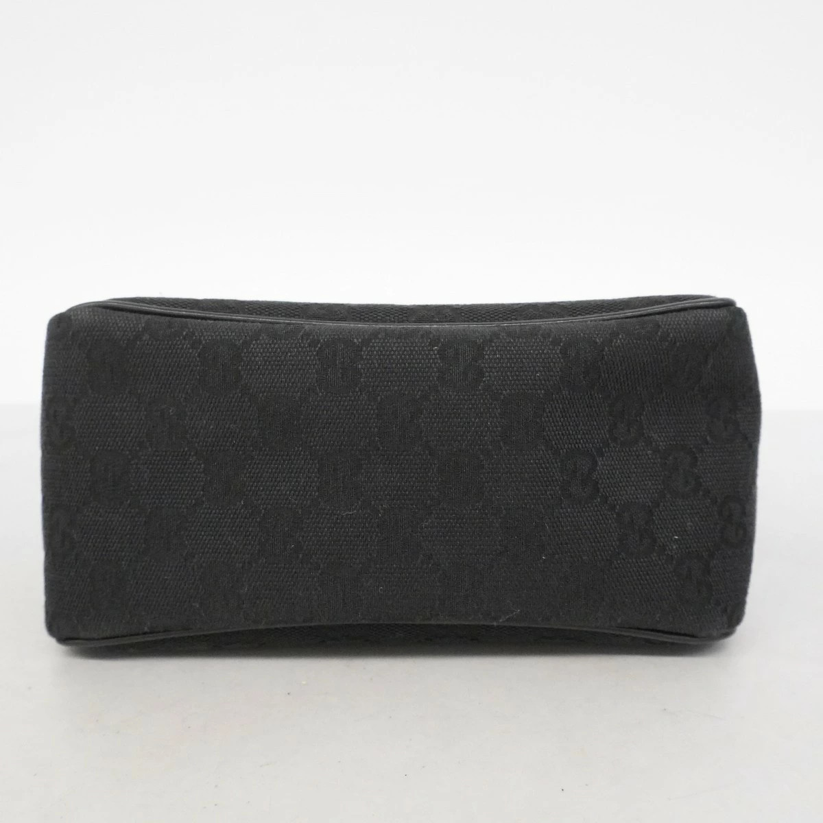 Gucci GG Canvas Pouch Black Gold Hardware Non-XL thumbnail 3