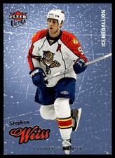 2008-09 FLEER ULTRA ICE MEDAILLION Stephen Weiss /100 Florida Panthers #30