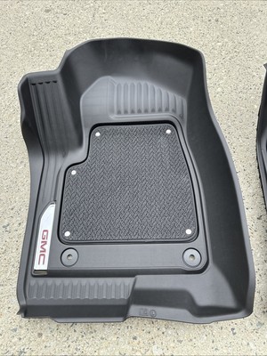 2019-2026 GMC Sierra Factory Front Floor Liners 84982191 Black w