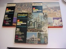 3 nice BOXED GAF TALKING VIEW-MASTER REELS Disneyland,United Nations,Wild Animal