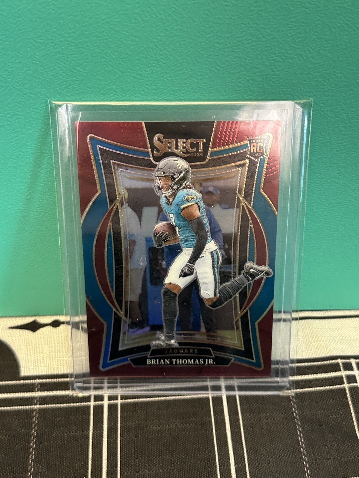 2024 Panini Select - Concourse Brian Thomas Jr. #91 Maroon Prizm 036/149 (RC)