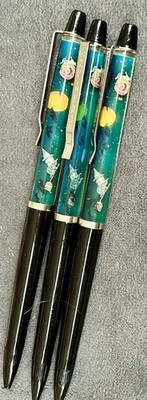 Vintage Lot Of 3 Betty Boop Halloween Witch Floaty Plastic Black Pens  ️ 1983