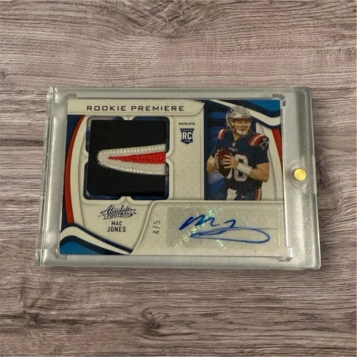2021 Panini Absolute - Rookie Premiere Materials Auto Mac Jones #4/5 (RPA)