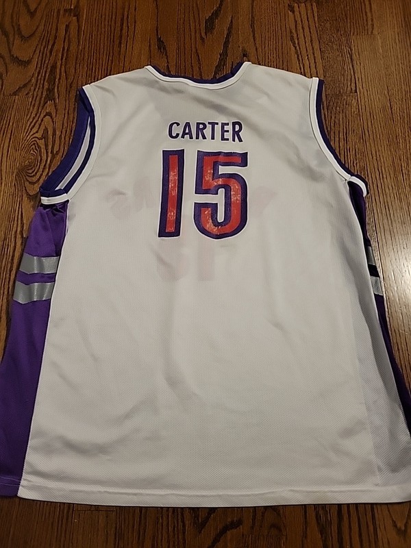 Champion Vince Carter Toronto Raptors Jersey Basketball Mens Large 44 Adult 