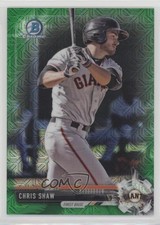 2017 Bowman Chrome Prospects Mega Box Green Refractor 83/99 Chris Shaw 1c1