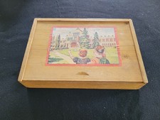 alter Baukasten Holz Holzbausteine Kasten Spielzeug