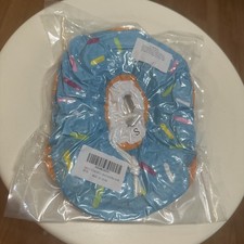 Collier de protection chat coton de récupération taille S beignet saupoudré réglable neuf