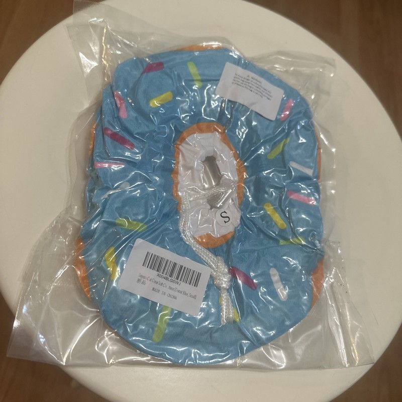 Cat Protective Collar Recovery Cotton Size Small Donut Sprinkles Adjustable New