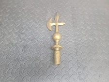 Vintage Admiral Halberd Brass Finial Flagpole Topper 12 Inches Tall 3.7 Pounds 