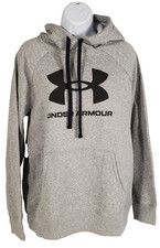 Under Armour Women's Medium Hoodie Gray Pullover Sweatshirt Loose NEW