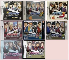 Ace Attorney Gyakuten Saiban 1 2 3 4 5 6 & Gyakuten Kenji 1 2 DS 3DS 8Games set