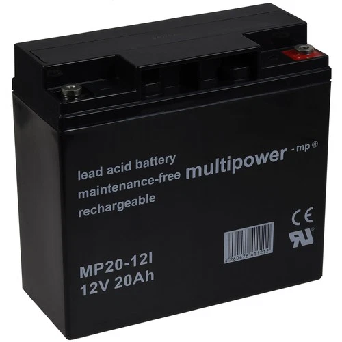 Batterie plomb-acide Powery (multipower) MP20-12I remplacement pour FIAMM type F