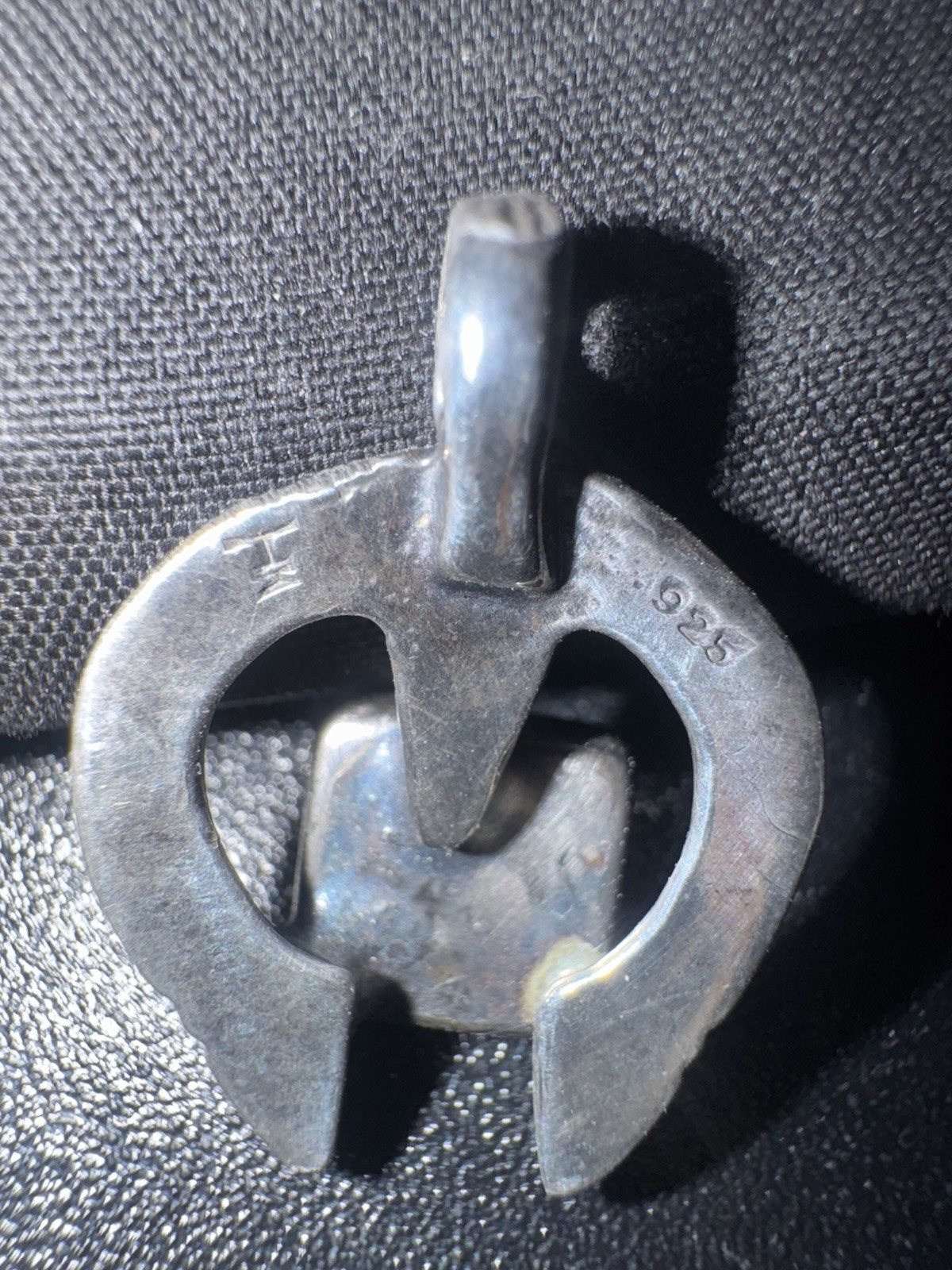 925 Sterling Silver Small Native Signed Turquoise… - image 9