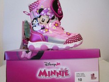 Disney Jr. Minnie Mouse Light-Up Soles Snow Boots Multicolor Size 10