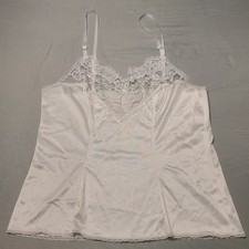 Vintage Vassarette Lace Babydoll Chemise Sheer Slip Cottagecore USA Made Medium